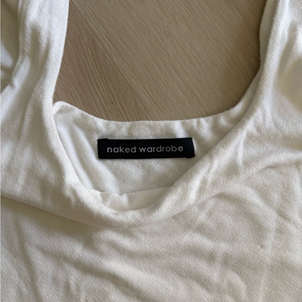 Naked and wardrobe cream white tank bodysuit - Picture 2 of 2